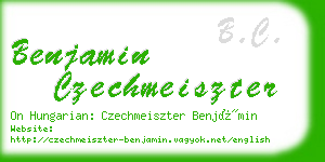 benjamin czechmeiszter business card